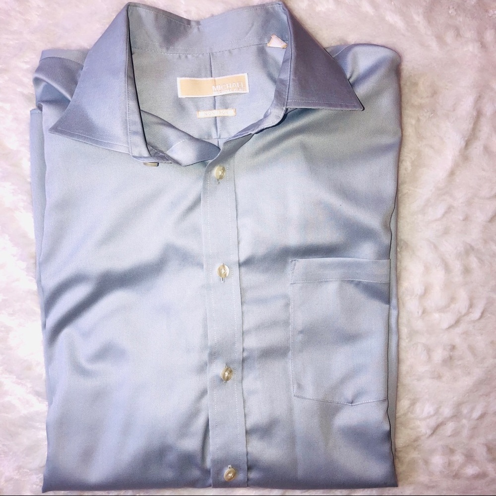 Michael Kors light blue button-down shirt